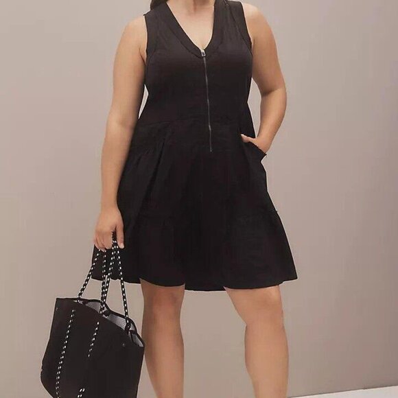 Daily Practice by Anthropologie Trek Utility Mini Dress Tiered Cotton S 280417 - Picture 5 of 12